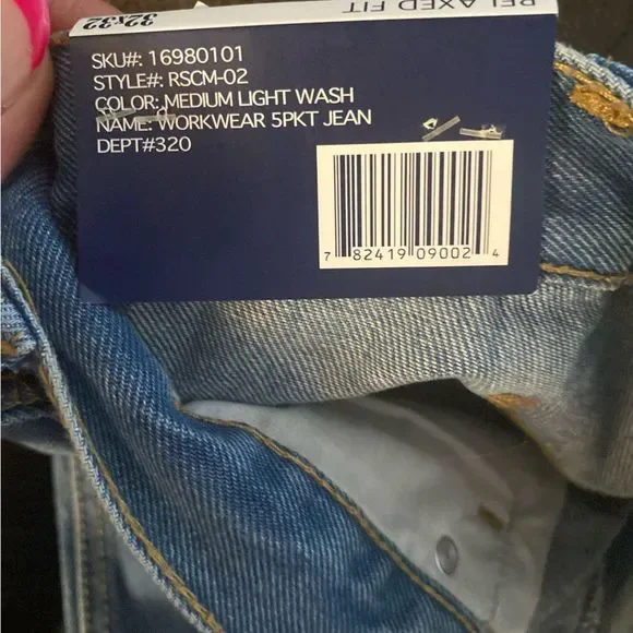 Rivet Workwear Rugged Denim Relaxed Jeans size 32*32 NWT - Picture 5 of 9